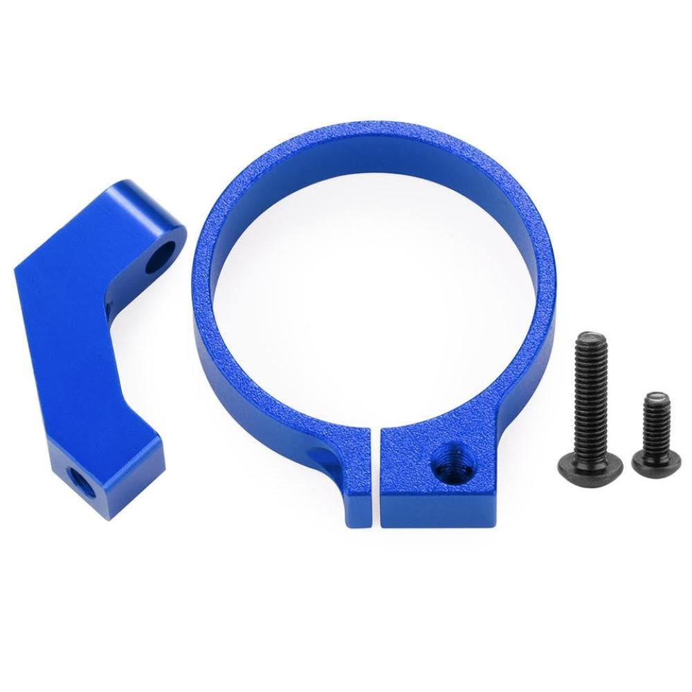 Aluminum Motor Fan Mount Cooling Cover Heatsink Compatible with 20MM 24MM Diameter Motors Compatible with 1 18 1 14 Scale Models(24MM-Blue)