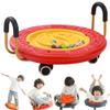wangdahua Balance Scooter Board for Kids, 4-in-1 Sensory Wobble Board with 5 Balls, Toddler Scooter Boards with Handles, Plastic Rocker Balance Boards Physical Therapy Toys for Kids Age 3-9,Red view 1