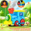 Train Set for Toddlers w/Steam, Music & Lights - Electric Train Toys for Kids w/Tracks Accessories, Including 3 Dinosaur Car and 3 Trailer, Christmas Birthday Gifts for 3 4 5 6+ Years Old Boys Girls. view 2
