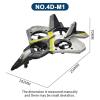 V17 Remote Control Airplane Foam RC Planes for Kids Adults 8-16, RC Fighter Jet Airplane with Light, 2 Batteries, 360 Flip Fighter Jet Toy, Stunt Roll, Gifts for Adult Boys (Grey with 2Batteries) view 3