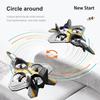 V17 Remote Control Airplane Foam RC Planes for Kids Adults 8-16, RC Fighter Jet Airplane with Light, 2 Batteries, 360 Flip Fighter Jet Toy, Stunt Roll, Gifts for Adult Boys (Grey with 2Batteries) view 4