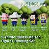 5 JJK Jujutsu Battle Figures Building Blocks Set, 2IN1 Sitting&Standing Cute Popular Spell Kaisen Characters Brick Micro Headz, Japanese Manga Merch Ideal Valentine's Day Gift for Adult Teen 961PCS view 2