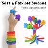 Botsparty 8 Pack Sensory Fidget Toys for Kids | Textured Silicone Anxiety Relief Sticks | Stocking Stuffers for Boys & Girls 3-12 | Autism ADHD Stress Toys for Toddlers & Adults view 2