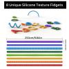 Botsparty 8 Pack Sensory Fidget Toys for Kids | Textured Silicone Anxiety Relief Sticks | Stocking Stuffers for Boys & Girls 3-12 | Autism ADHD Stress Toys for Toddlers & Adults view 3