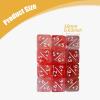 10 Pieces Counter Dice Counters Square Educational Addition and Subtraction Symbol Acrylic Math Teaching 6 Sided Number Dice, Red view 4