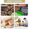 700 PCs Wood Letters Tiles for Crafts,DIY Wooden Letter Tiles, Making Alphabet Coasters Spelling Wood Tile Game,Letter Gift Decoration for Holiday view 3