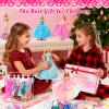 120Pcs Doll Clothes and Accessories, 5 Wedding Gowns 21 Dresses Including Evening Gowns, Fish Scale Skirts, Fashion Dresses, Swimsuits, Shoes, Hangers for Christmas Stocking Stuffers Girls Gift Age 3+ view 2