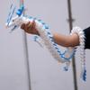 47.5inch Large 3D Printed Dragon,Flexible Joint Animal lacertid Figurines, Home Office Decor,Fidget Toy for Adults Teens Boy Festival Gifts,Easter Basket Stuffers ,Executive Desk Toy (white A) view 2