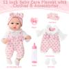 12" Girl Baby Doll Playset With Accessories And Clothes In Gift Box For Little Girls,12 Inch Small Realistic Baby Dolls Pacifier Bottle Pretend Baby Care Toy Set For Child Toddler 3+ Gift Collection view 4