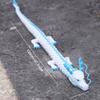 47.3inch Super Huge Large Dragon 3D Printed Dragon with Movable Mouth and Eyes,Flexible Realistic Articulated Animal Fidget Toys,Mystery Figurines Gifts,Executive Desk Dcor Collectible (White-Blue) view 4