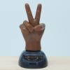 Solar Powered Dashboard Decor - 2 Finger Waving Figure Toy, Hilarious Prank Car Interior Accessory | Animated Novelty Gift, Express Your Mood Reaction Fun view 3