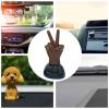Solar Powered Dashboard Decor - 2 Finger Waving Figure Toy, Hilarious Prank Car Interior Accessory | Animated Novelty Gift, Express Your Mood Reaction Fun view 4