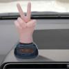 Waving Finger Dashboard Toy - Solar Powered Prank Decor, Hilarious Car Interior Novelty Figure | Express Your Mood Reaction Fun Office Environment, Animated Gift view 2