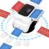 BEE&FLOWER Card Shuffler and Dealer 2-in-1 Automatic Programmable Multiple Game Modes Low Noise Dealing for Poker, Blackjack and More, 1-8 Players view 1