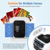 BEE&FLOWER Card Shuffler and Dealer 2-in-1 Automatic Programmable Multiple Game Modes Low Noise Dealing for Poker, Blackjack and More, 1-8 Players view 4