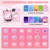 Kids Smart Phone Toy - 3.5" Touchscreen with Dual Cameras, Learning, Fun Entertainment, 8 GB Card Toy Phone for Kids, Toddler Toy Phone for Girls Boys Age 3-12(Pink) view 3