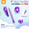 FURWEY Invisible Ink Pens,28 Pack UV Light,Secret Spy Pen,Party Favors view 3