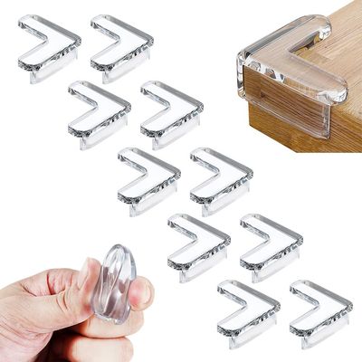 10pcs Corner Protector Baby, Baby Proof Corners and Edges, Clear Table Corner Covers Baby, Corner Guards for Table Edges & Sharp Corners (10pcs L Shape)