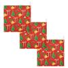 Burbuja Christmas Tree Baby Washcloths - Muslin Cotton Soft Absorbent Towel for Newborn Baby Sensitive Skin - Essential Item, 12x12 in, 3 Pack view 1