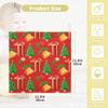 Burbuja Christmas Tree Baby Washcloths - Muslin Cotton Soft Absorbent Towel for Newborn Baby Sensitive Skin - Essential Item, 12x12 in, 3 Pack view 2