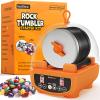C5 Rock Tumbler for Kids - Dual Noise-Reduction for Quiet Tumbling, Adjustable Timer & Speed with Full Accessories & Memory Function, Complete Rock Polishing Kit for Starter - Great STEM Science Gift view 1