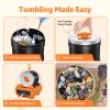 C5 Rock Tumbler for Kids - Dual Noise-Reduction for Quiet Tumbling, Adjustable Timer & Speed with Full Accessories & Memory Function, Complete Rock Polishing Kit for Starter - Great STEM Science Gift view 3