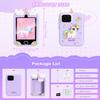 Kids Smart Phone Toy - 3.5" Touchscreen with Dual Cameras, Learning, Fun Entertainment, 8 GB Card Toy Phone for Kids, Toddler Toy Phone for Girls Boys Age 3-12(Purple) view 2