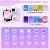 Kids Smart Phone Toy - 3.5" Touchscreen with Dual Cameras, Learning, Fun Entertainment, 8 GB Card Toy Phone for Kids, Toddler Toy Phone for Girls Boys Age 3-12(Purple) view 3