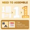 Mixifox 18 Light up Numbers 3 Feet Tall, 18 Marquee Numbers for Party, 18th Birthday Decorations, Big 18 Sign with Light for Anniversary, Birthday Backdrop Decor view 2