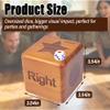Giant Right Center Left Dice Game Set,Classic Left Right Center Game for Family & Party Fun, with Colorful Chips, Wooden Dice, Storage Bag, Instructions,Cleaning Cloth Easy-to-Learn Wooden Dice Game view 2