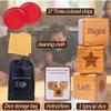 Giant Right Center Left Dice Game Set,Classic Left Right Center Game for Family & Party Fun, with Colorful Chips, Wooden Dice, Storage Bag, Instructions,Cleaning Cloth Easy-to-Learn Wooden Dice Game view 4