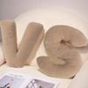 Khaki Letter Plush Pillow, Letter Hugging Throw Pillows, Decorative Initial Letter Shaped Throw Pillows for Bed Couch, Letter Pillows English Alphabet A to Z for Sofa Bedroom Living Room Decor (L) view 4