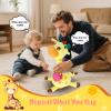 Hunfur Talking Dancing Giraffe Baby Toys for 3-18 Months, Singing Recording Repeats What You Say with Glowing Light, Funny Gift for Toddlers 1-3 Year Old, Boys Girls Tummy Time Toys view 3