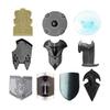 FunXylophy Knights Armor Building Blocks, Medieval Shields Building Blocks Accessory Designed for Mini Figures, Compatible with All Major Brands, 10 PCS view 1