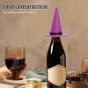 Abaodam 12pcs Mini Felt Witch Hats Halloween Bottle Toppers For Diy Crafts Costume Holiday Party Decorations view 3