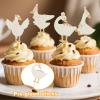 30pcs Silly Goose Cupcake Toppers, Cute Cake Topper Silly Goose Baby Shower Decorations Cupcake Picks Birthday Party Supplies for Boys Girls Cake Decorations view 4
