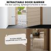 Snagle Paw Metal Retractable Door Barrier,24.4" Wide 35" Tall Safety Dog Gate for Front Door,Easy Install Retractable Pet Gate for Recreational Vehicle,Doorways view 4