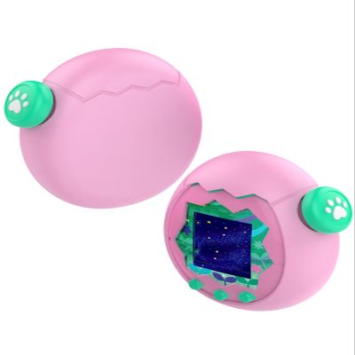 for Tamagotchi Paradise Virtual Pet Game Machine Case Cover,WUNIAK Design Kid Friendly Silicone Protective Portable Scratch Shock Resistant Shell with Button Cover for Tamagotchi, Pink.