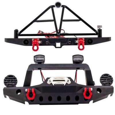 rc Bumper Compatible With TRX-4 For Defender For Axial For SCX10 90046 AX103007 1/10 RC Crawler Car Accessories Parts Front And Rear Bumper