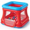 QPAU 3-in-1 Inflatable Bounce House for Toddlers 1-3, Ball Pit & Trampoline, Inflatable Bouncy House with Safety Net, Indoor & Outdoor Bubble Bouncer (Blue & Red) view 1