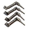 4PCS 1144# Steel CVD Drive Shaft & 12mm Wheel Hex Hub Set for 1/16 Mini Maxx RC Car, Front & Rear Universal Joint Upgrade Parts (Blue) view 3