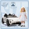 NEECHIPRO 2 Seater Ride on Toy for Big Kids, 24V 7AH Licensed Porsche Taycan Turbo S Ride On Car, Kids Electric Vehicle Toy w/Remote Control, USB/MP3 Music, Spring Suspension, LED Lights, White view 4