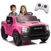 24V 160W Licensed RAM 2500 Ride on Toy for Big Kids, 2 Seater Ride On Car with Remote Controll, Ride on Truck w/4-Wheel Suspension, Truck Bed Storage, Dual-Speed Modes, Soft Start & Stop (Pink) view 1