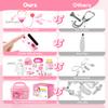 PJG Doctor Kit for Toddlers 3-5, Pretend Doctor Kids Play Set with Costume and Stethoscope Ages 3-6 ,Doctor Kit Toys for 2 3 4 5 6 Year Old Girls Boys Girls for Christmas / Birthday Gift, Pink view 3