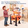 Kids Tool Workbench for Boys 3-5, Toddler Tool Set with Hammer, Electric Drill Toy, Take Apart Toys, Creative Construction Play Set, Repair Tools Workbench, Birthday Gift for Toddlers, with Toolbox view 2