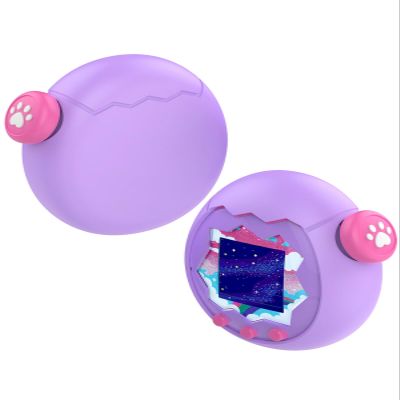 for Tamagotchi Paradise Virtual Pet Game Machine Case Cover,WUNIAK Design Kid Friendly Silicone Protective Portable Scratch Shock Resistant Shell with Button Cover for Tamagotchi, Pueple.