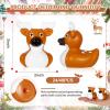 DEEKIN 24 Pcs Whitetail Deer Buck Rubber Duck 2 Inch Rubber Duck Party Favors for Winter Holiday Hunting Party Gifts Home Decorations (Whitetail Deer Buck) view 2