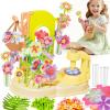150PCS Fabric Flower Bouquets Toys DIY Flower Making Kit for Kids Ages 3-12 Arts & Crafts Flower Crafts for Kids Creative Birthday Gifts Toys for Girls view 1