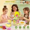 150PCS Fabric Flower Bouquets Toys DIY Flower Making Kit for Kids Ages 3-12 Arts & Crafts Flower Crafts for Kids Creative Birthday Gifts Toys for Girls view 2