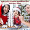 RXLWYUNLAE Christmas Wooden Blocks Stacking Game, Snowflake Collapsible Tower Game for Family Game Nights, Parties & Festive Decor, Suitable for Indoor/Outdoor Play view 3